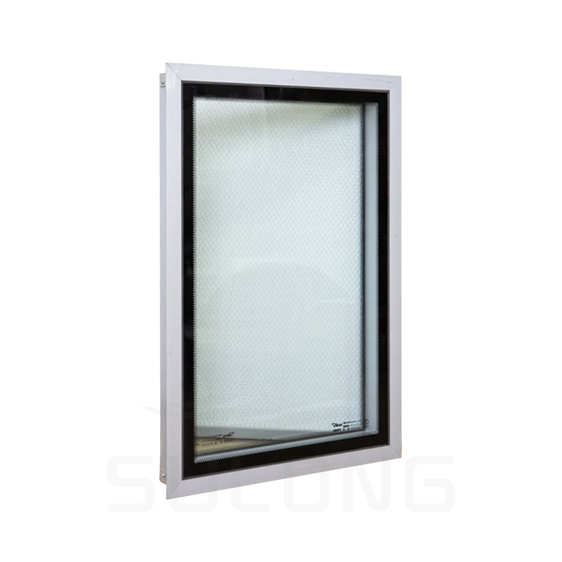 Klemmbares Reinraumfenster aus isoliertem Glas
